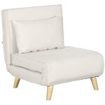 Fauteuil chauffeuse - coussin - style scandinave tissu beige clair Fauteuil chauffeuse - coussin - style scandinave tissu beige clair