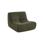 Fauteuil chauffeuse enfant bouclette textur�e 1 place kaki