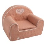 Fauteuil club pour enfant en coton matelass