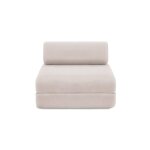 Fauteuil convertible et modulable 1 place en tissu imperm�able beige