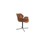 Fauteuil en cuir marron Fauteuil en cuir marron