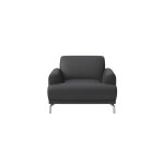 Fauteuil en cuir naturel gris ombr�