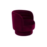 Fauteuil design en tissu rouge Fauteuil design en tissu rouge