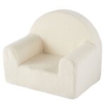 Fauteuil enfant à bouclettes blanches Fauteuil enfant à bouclettes blanches