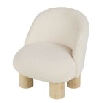 Fauteuil enfant à bouclettes écrues Fauteuil enfant à bouclettes écrues