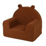 Fauteuil enfant bouclettes marron