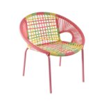 Fauteuil enfant multicolore en polyrsine