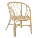 Fauteuil enfant en rotin côme naturel Fauteuil enfant en rotin côme naturel