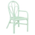 Fauteuil enfant en rotin joseph vert