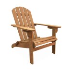 Fauteuil de jardin en eucalyptus naturel Fauteuil de jardin en eucalyptus naturel