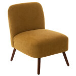 Fauteuil jaune en bois Fauteuil jaune en bois