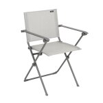 Fauteuil pliant compact en acier gris l54xl60xh87
