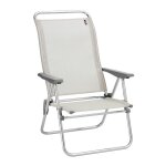 Fauteuil pliant ultra - l�ger en aluminium beige l69xl63xh101