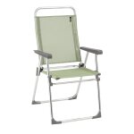 Fauteuil pliant ultra - lger en aluminium vert l62xl58xh100
