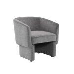 Fauteuil relax aux formes arrondies gris fonc