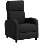 Fauteuil relax inclinable polyester noir