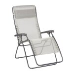Fauteuil relax zro gravit en acier beige l96xl72xh123