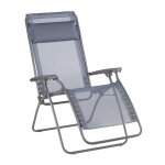Fauteuil relax zro gravit en acier bleu l88xl67xh114