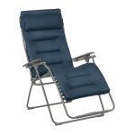 Fauteuil relax zro gravit en acier bleu l97xl76xh123