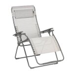 Fauteuil relax zro gravit en acier gris l97xl76xh123