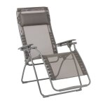 Fauteuil relax zéro gravité en acier marron l88xl71xh115 Fauteuil relax zéro gravité en acier marron l88xl71xh115