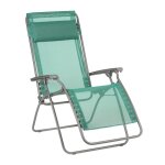 Fauteuil relax zro gravit en acier vert l88xl67xh114