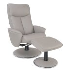 Fauteuil de relaxation manuel design en cuir