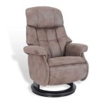 Fauteuil de relaxation manuel en microfibre