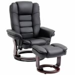 Fauteuil relaxation si�ge pivotant 360� synth�tique noir
