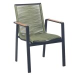 Fauteuil repas vert l65 x p60 x h88. 5 cm