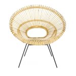 Fauteuil rond en rotin livea