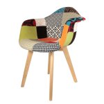 Fauteuil scandinave patchwork