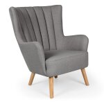 Fauteuil scandinave vidal gris