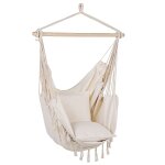 Fauteuil suspendu coton beige Fauteuil suspendu coton beige