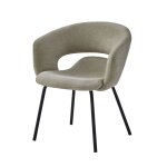 Fauteuil de table en tissu luxury gr�ge