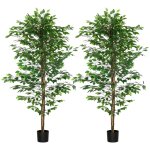 Ficus arbre artificiel hauteur 1, 8 m artificiel vert Ficus arbre artificiel hauteur 1, 8 m artificiel vert
