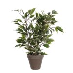 Ficus natasja plante artificielle verte panach en pot h40