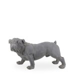 Figure bulldog en r�sine gris