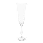 Flûte à champagne corolle en verre transparent Flûte à champagne corolle en verre transparent