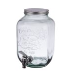 Fontaine authentic 4 l avec couvercle et robinet transparent en verre Fontaine authentic 4 l avec couvercle et robinet transparent en verre