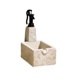 Fontaine de jardin en pierre reconstitu�e 43 x 73 x 95 cm