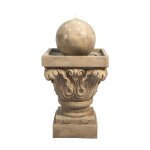 Fontaine led en polyrésine, marron Fontaine led en polyrésine, marron