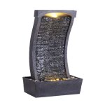 Fontaine led en polyrésine, noire Fontaine led en polyrésine, noire