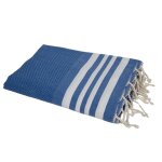 Fouta coton bleu grec 100x200