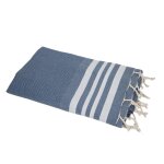 Fouta coton bleu jean 100x200
