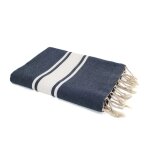 Fouta coton bleu jean 100x200