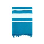 Fouta doublée éponge caraibes bleu canard 90x170 Fouta doublée éponge caraibes bleu canard 90x170