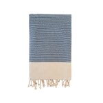 Fouta traditionnelle  athena  100x200cm 190g / m bleu marine