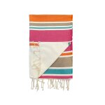 Fouta traditionnelle  hlios  100x200cm 190g / m rose
