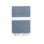 Fouta traditionnelle melissa 200x200cm gris Fouta traditionnelle melissa 200x200cm gris